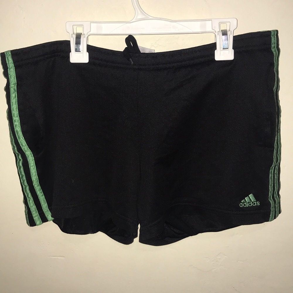 striped addidas shorts